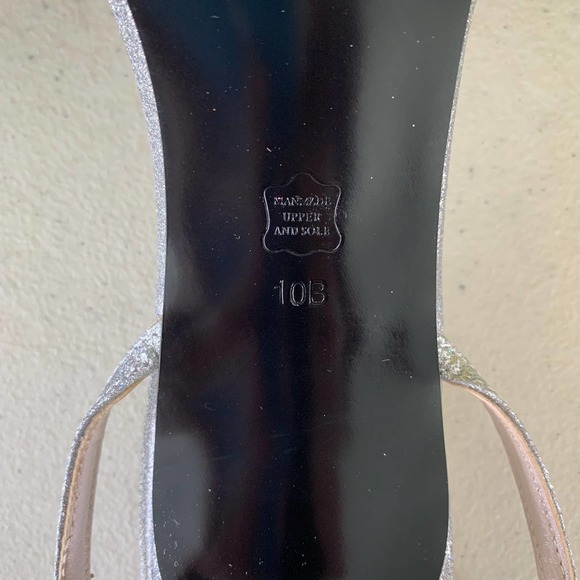 Caparros Quayliah Silver Flame Ankle Strap Heeled Sandals Women's US size 10M - Picture 8 of 8